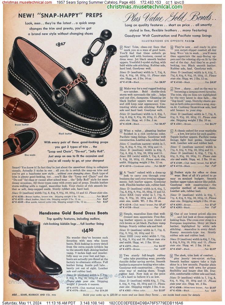 1957 Sears Spring Summer Catalog, Page 465