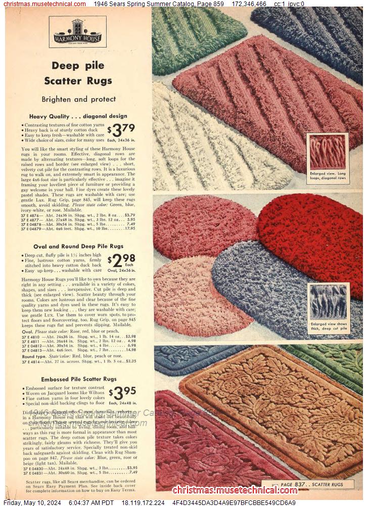 1946 Sears Spring Summer Catalog, Page 859