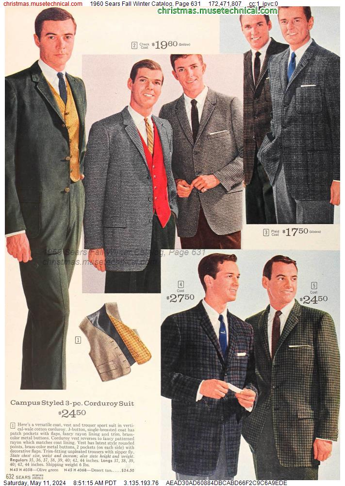 1960 Sears Fall Winter Catalog, Page 631