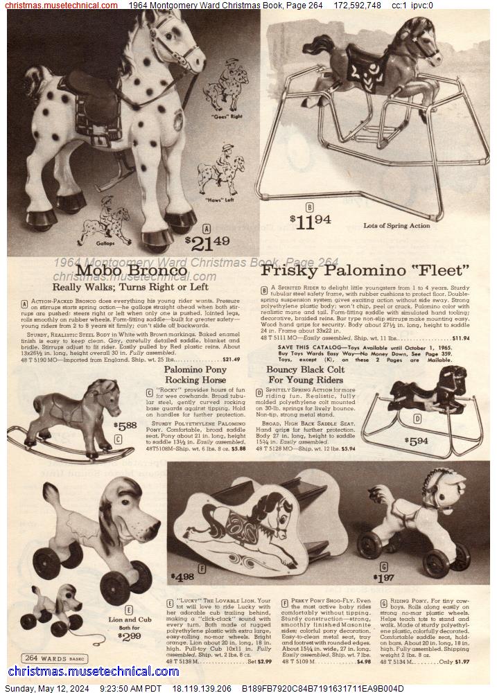 1964 Montgomery Ward Christmas Book, Page 264