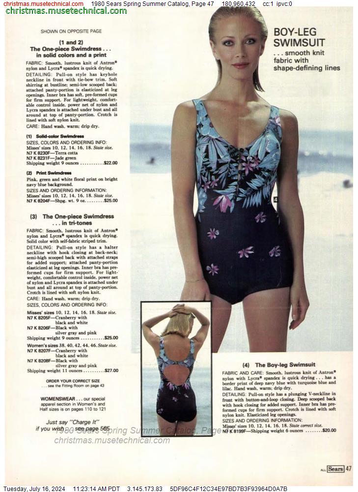 1980 Sears Spring Summer Catalog, Page 47