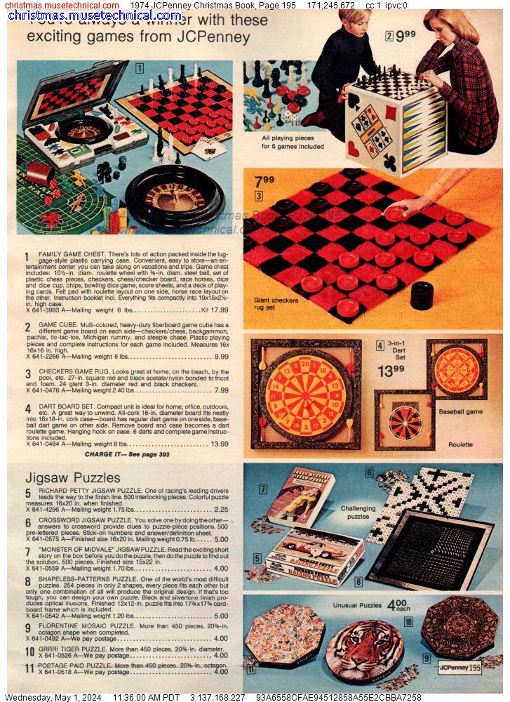 1974 JCPenney Christmas Book, Page 195