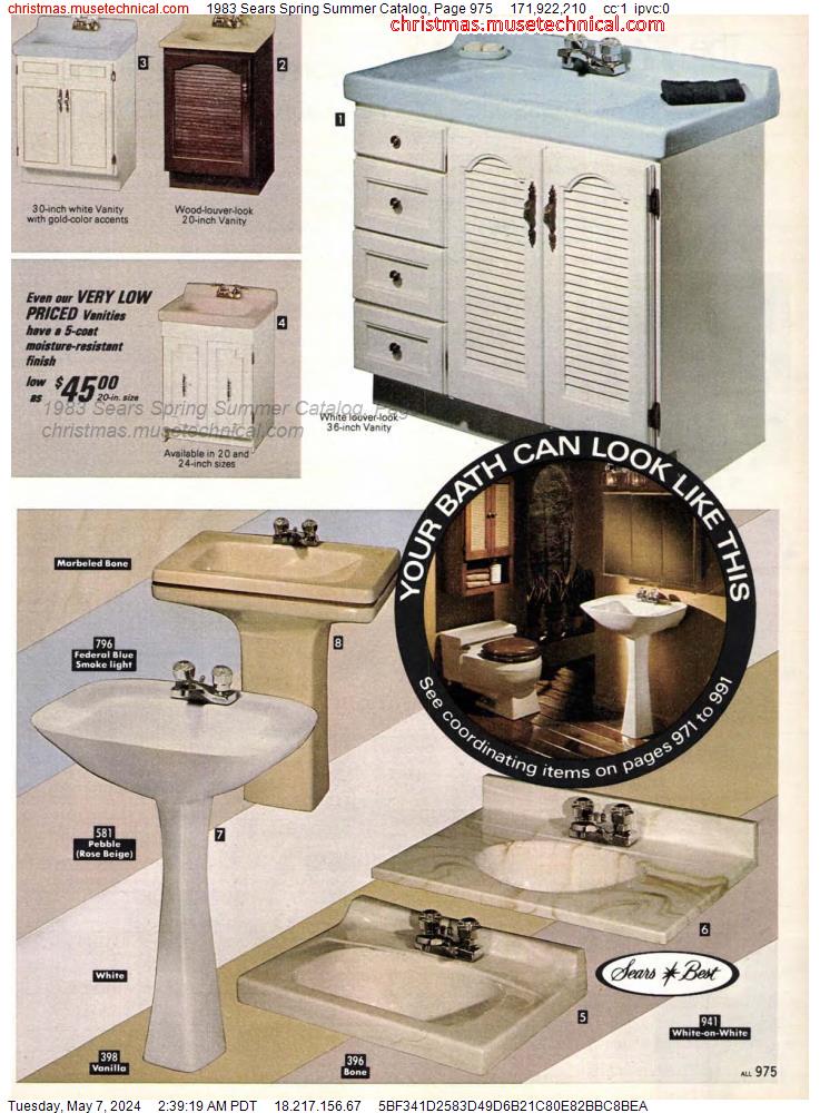 1983 Sears Spring Summer Catalog, Page 975