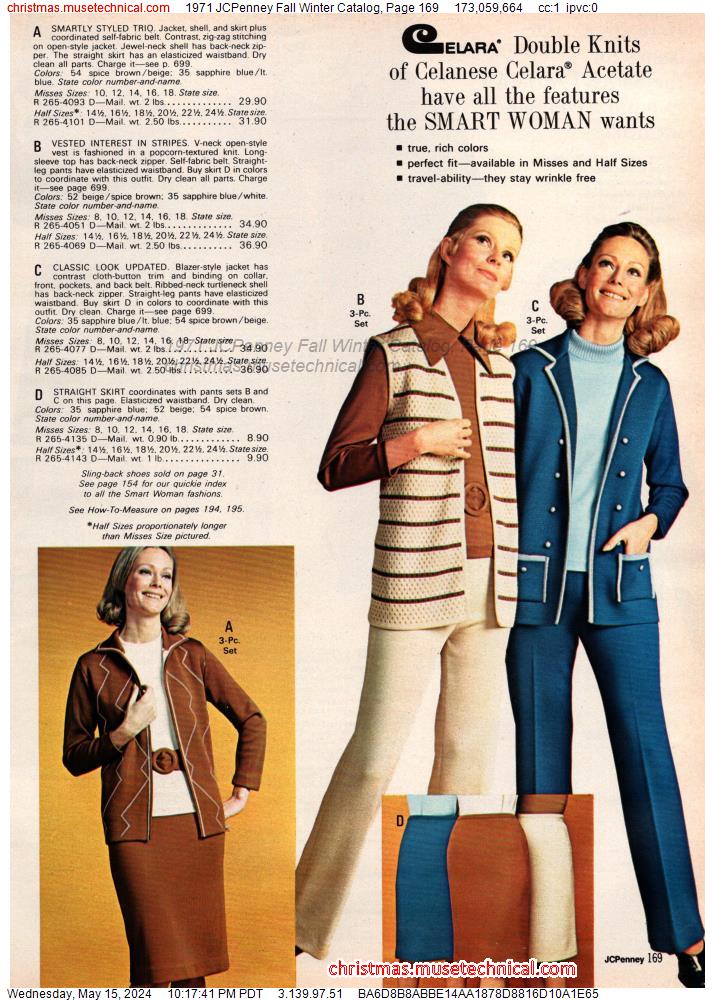 1971 JCPenney Fall Winter Catalog, Page 169