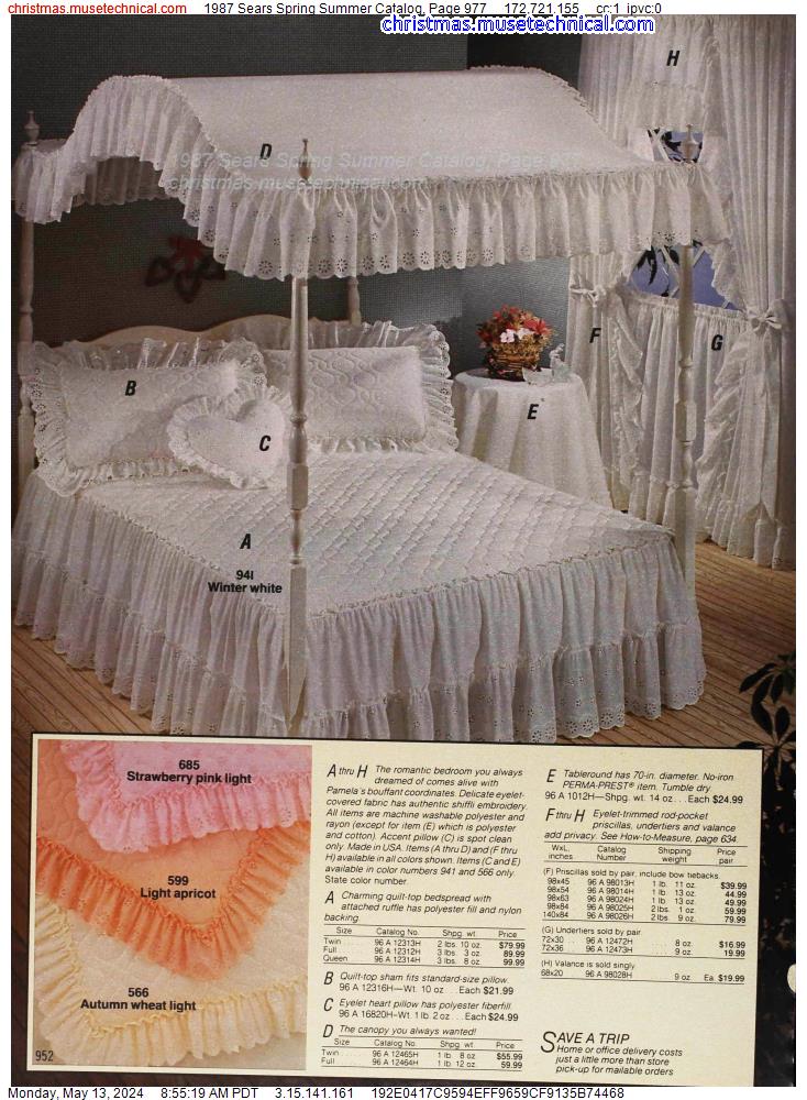 1987 Sears Spring Summer Catalog, Page 977