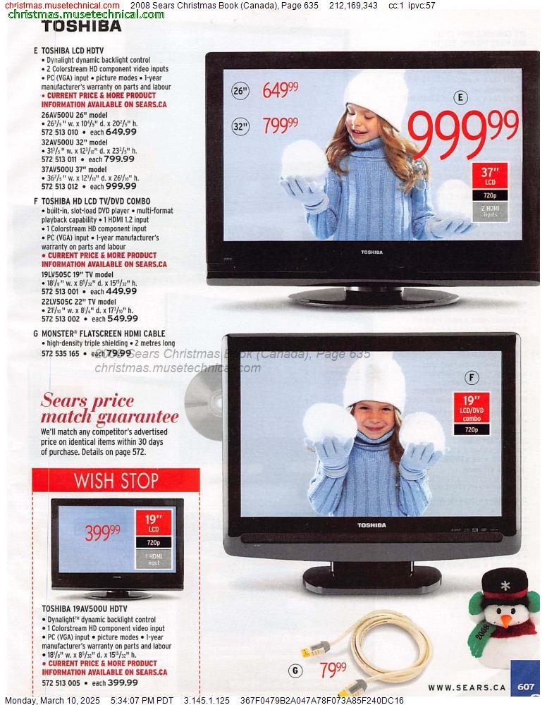 2008 Sears Christmas Book (Canada), Page 635