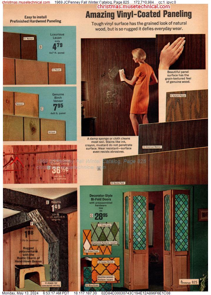1969 JCPenney Fall Winter Catalog, Page 825