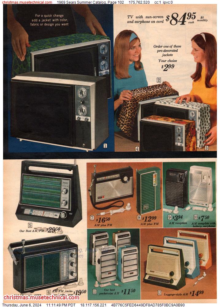 1969 Sears Summer Catalog, Page 102