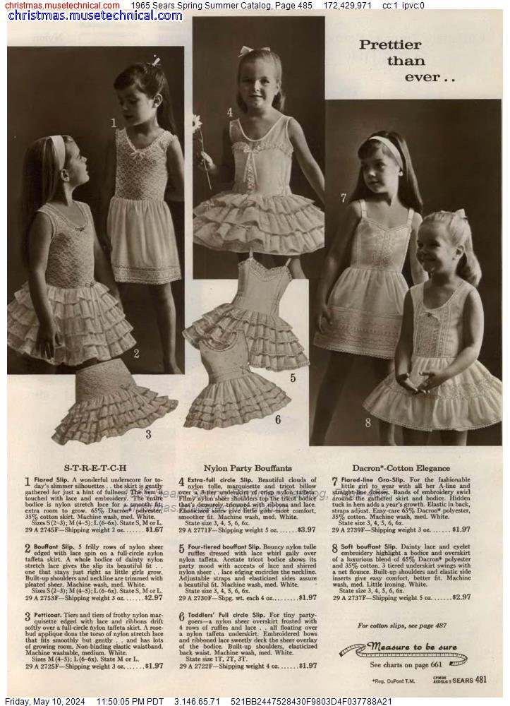 1965 Sears Spring Summer Catalog, Page 485