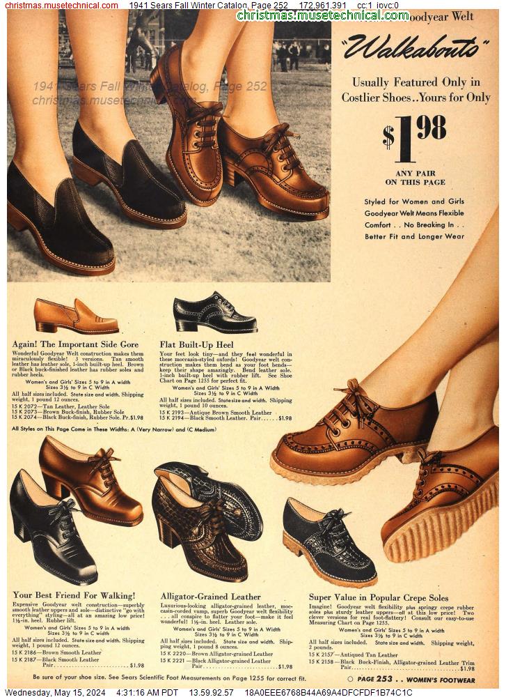 1941 Sears Fall Winter Catalog, Page 252