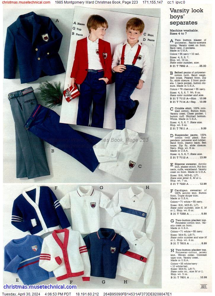 1985 Montgomery Ward Christmas Book, Page 223