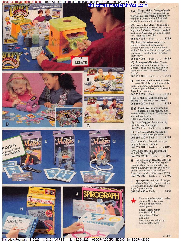 1994 Sears Christmas Book (Canada), Page 409