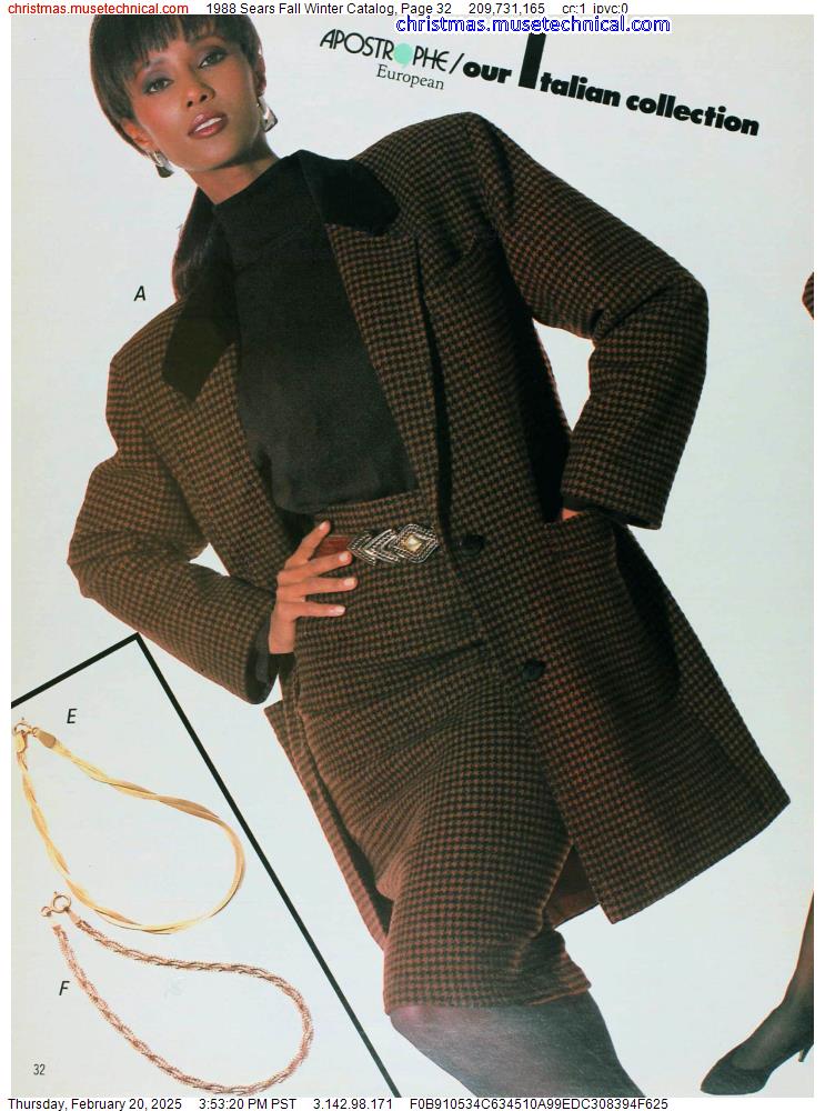 1988 Sears Fall Winter Catalog, Page 32