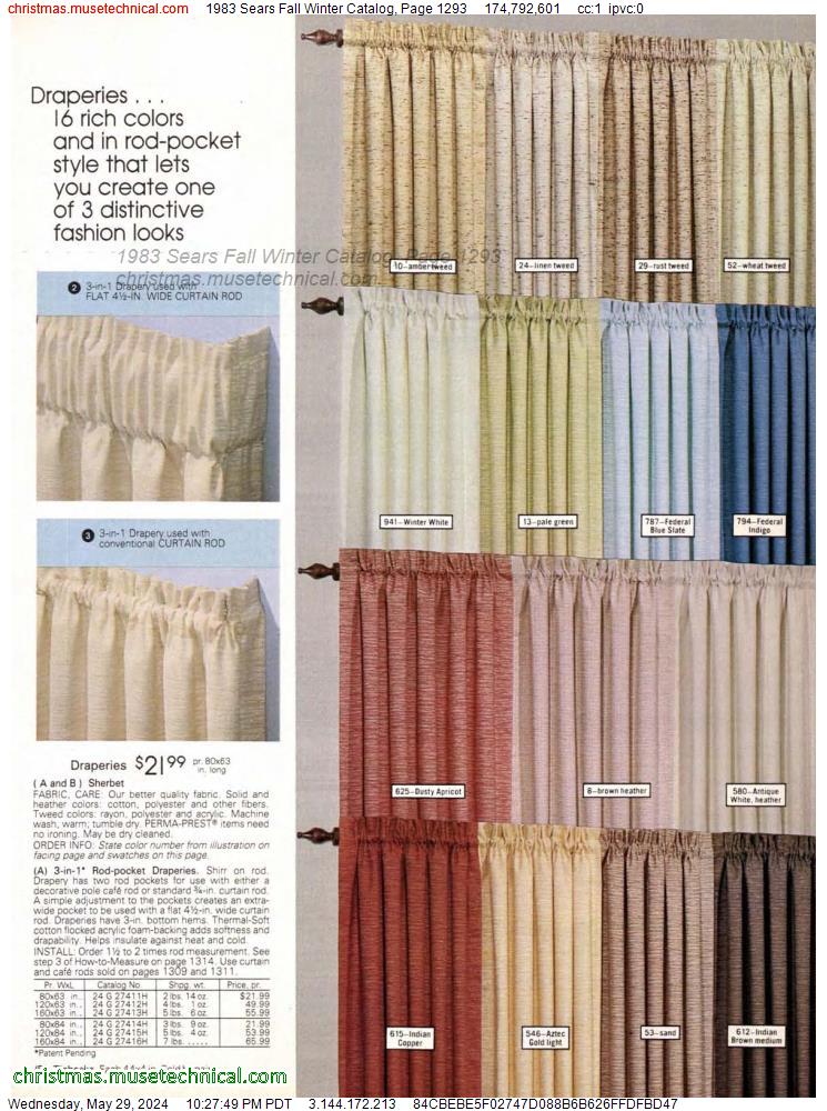 1983 Sears Fall Winter Catalog, Page 1293