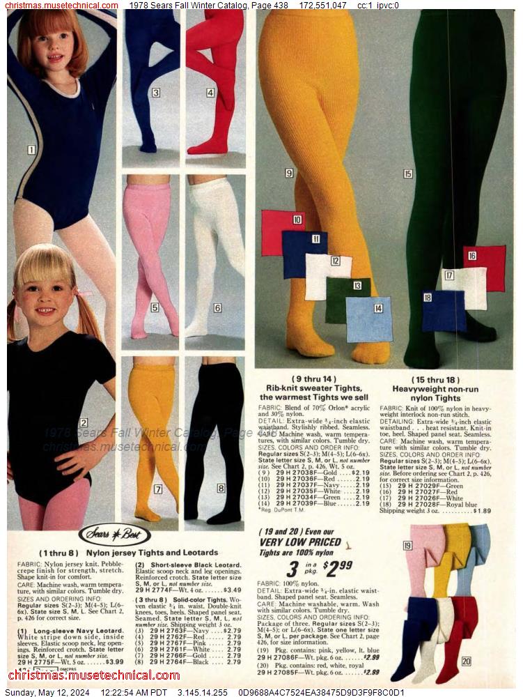 1978 Sears Fall Winter Catalog, Page 438