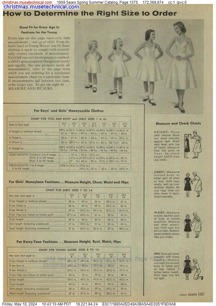 1959 Sears Spring Summer Catalog, Page 1375