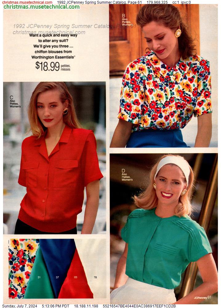 1992 JCPenney Spring Summer Catalog, Page 61