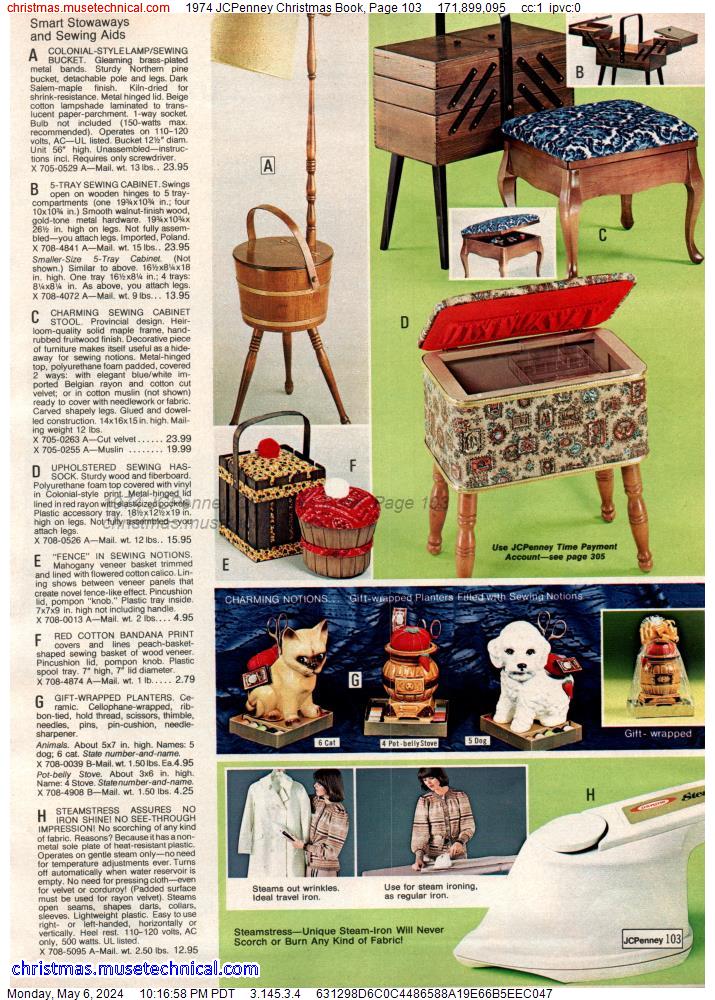 1974 JCPenney Christmas Book, Page 103