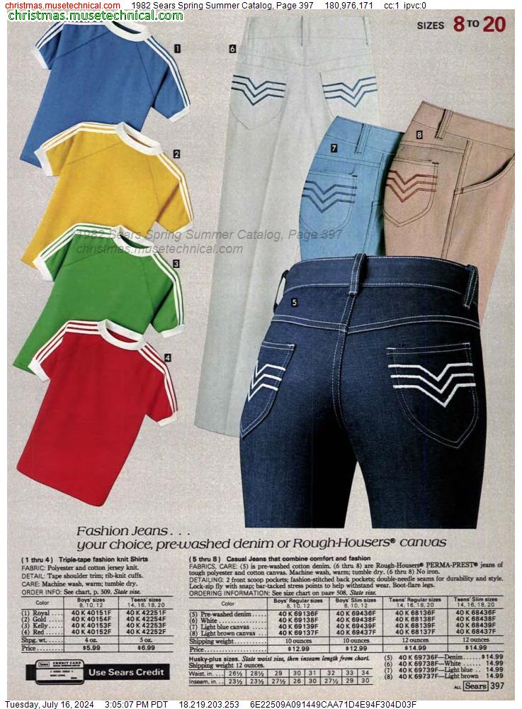 1982 Sears Spring Summer Catalog, Page 397
