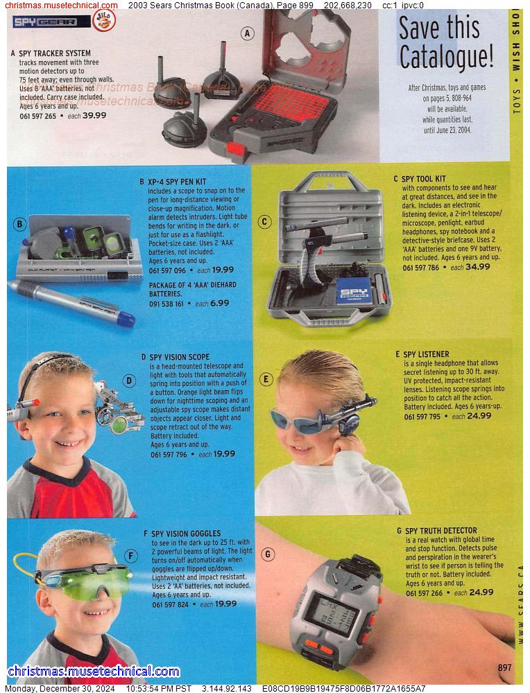 2003 Sears Christmas Book (Canada), Page 899