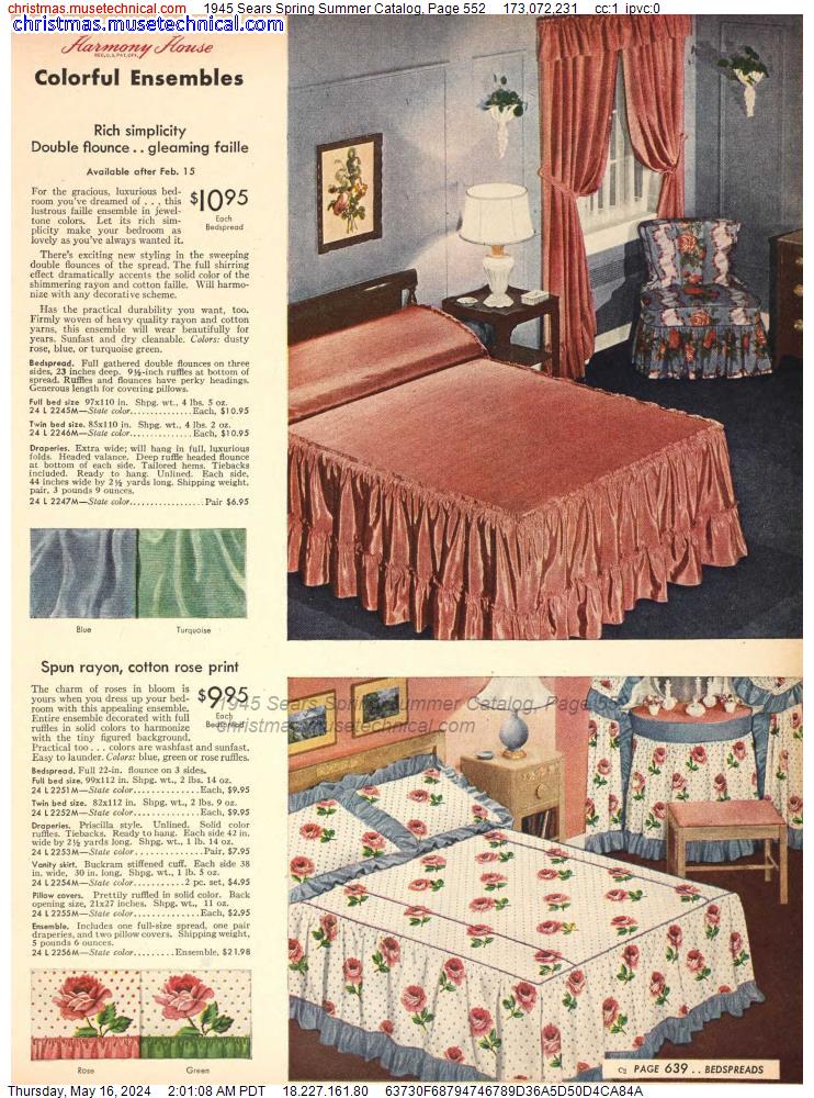 1945 Sears Spring Summer Catalog, Page 552