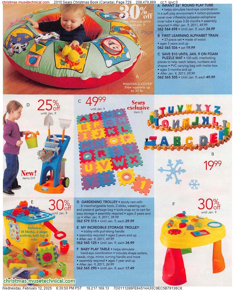 2010 Sears Christmas Book (Canada), Page 729