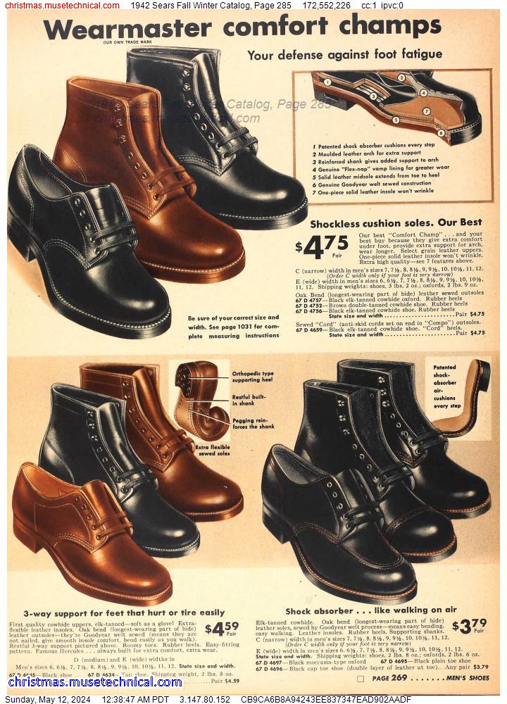 1942 Sears Fall Winter Catalog, Page 285