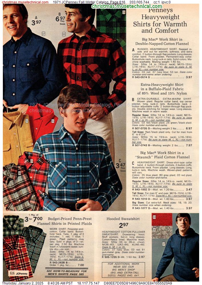 1971 JCPenney Fall Winter Catalog, Page 616