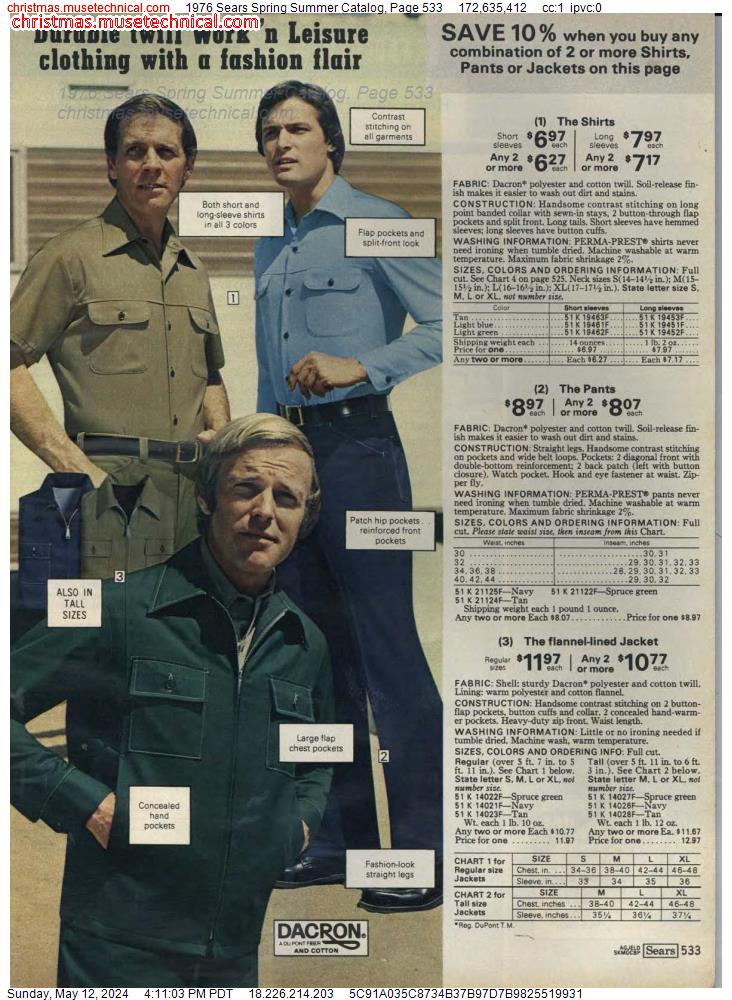 1976 Sears Spring Summer Catalog, Page 533