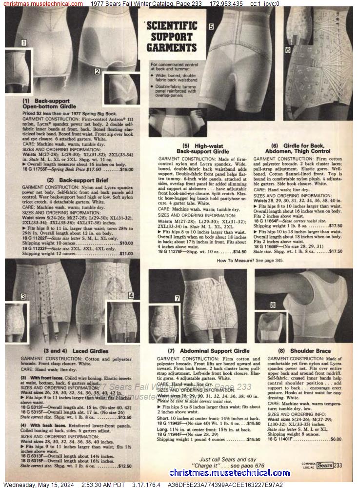 1977 Sears Fall Winter Catalog, Page 233