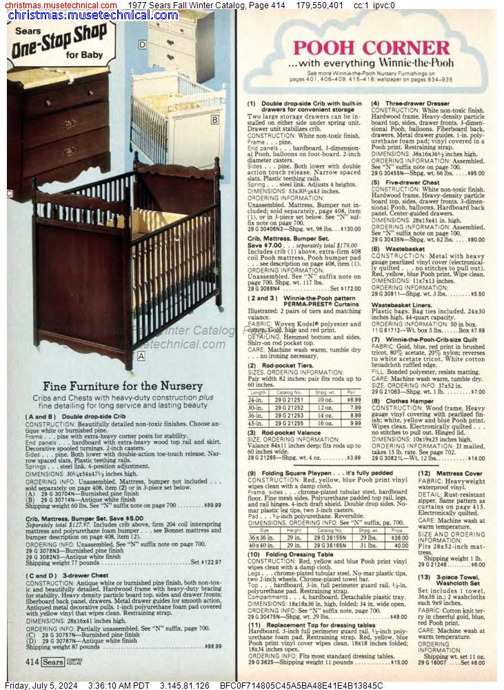 1977 Sears Fall Winter Catalog, Page 414