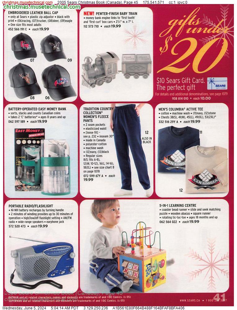 2005 Sears Christmas Book (Canada), Page 45