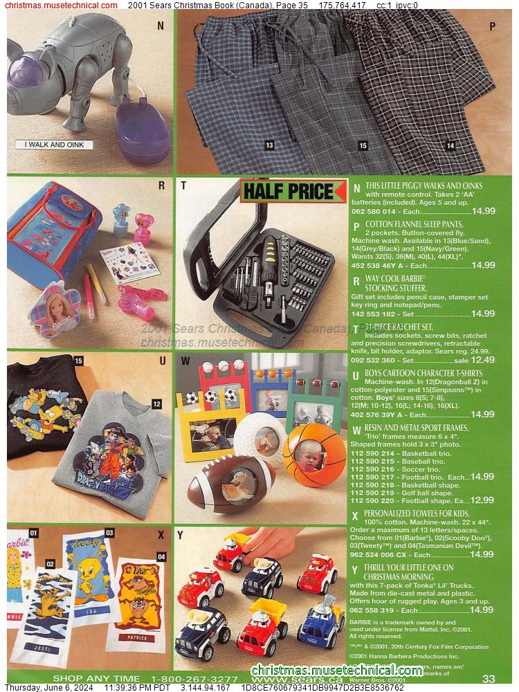 2001 Sears Christmas Book (Canada), Page 35