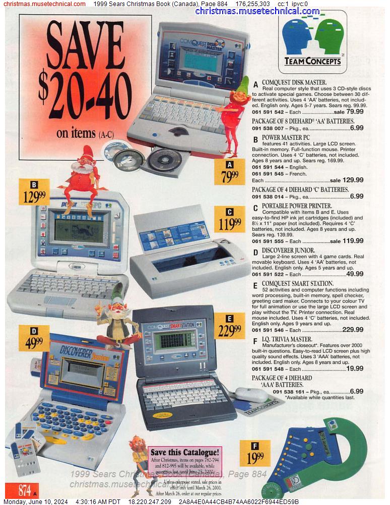 1999 Sears Christmas Book (Canada), Page 884