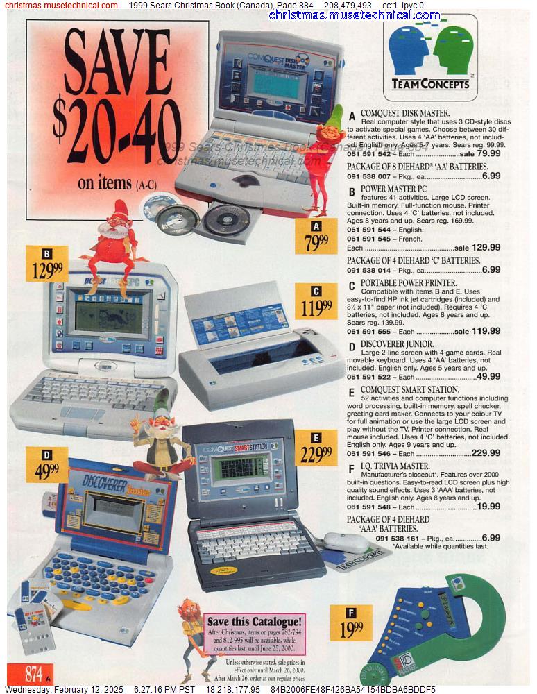 1999 Sears Christmas Book (Canada), Page 884