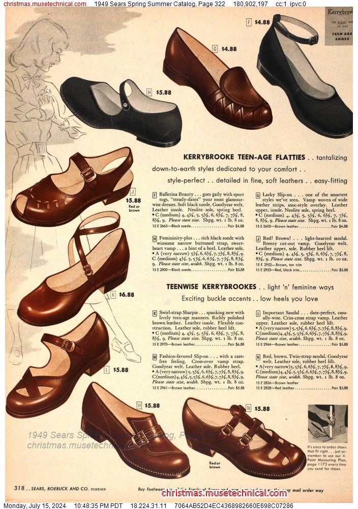 1949 Sears Spring Summer Catalog, Page 322
