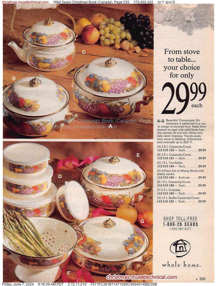 1994 Sears Christmas Book (Canada), Page 235