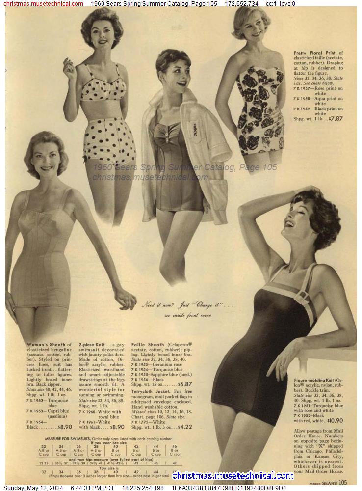 1960 Sears Spring Summer Catalog, Page 105