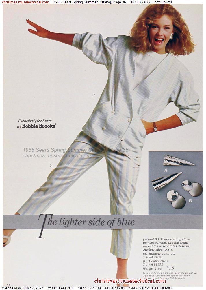 1985 Sears Spring Summer Catalog, Page 36