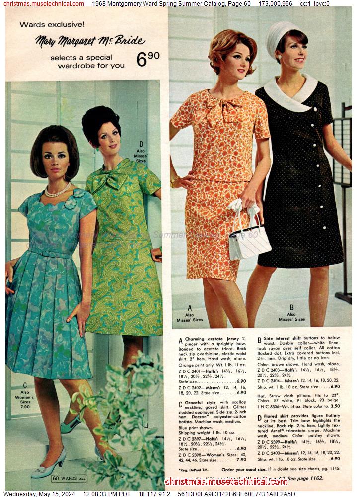 1968 Montgomery Ward Spring Summer Catalog, Page 60