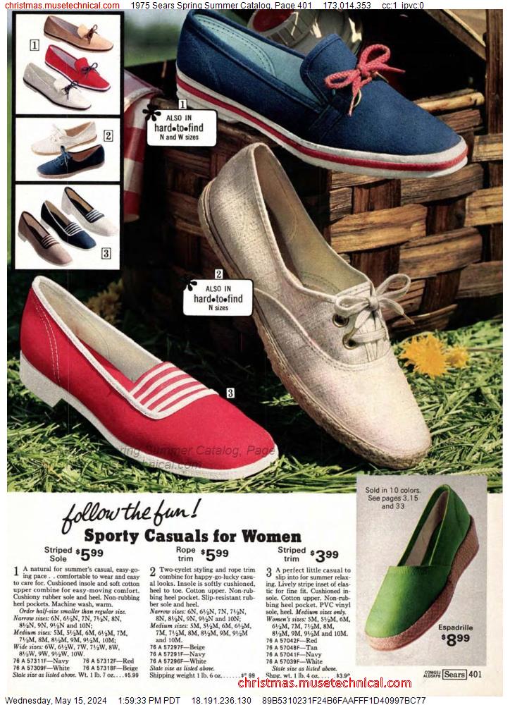 1975 Sears Spring Summer Catalog, Page 401