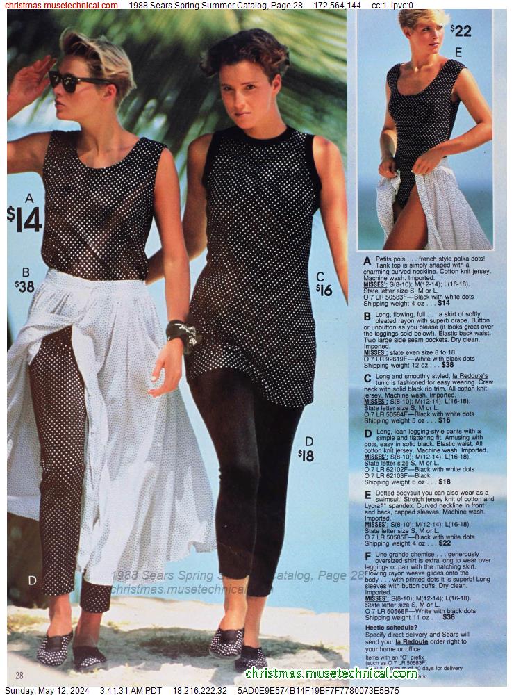 1988 Sears Spring Summer Catalog, Page 28