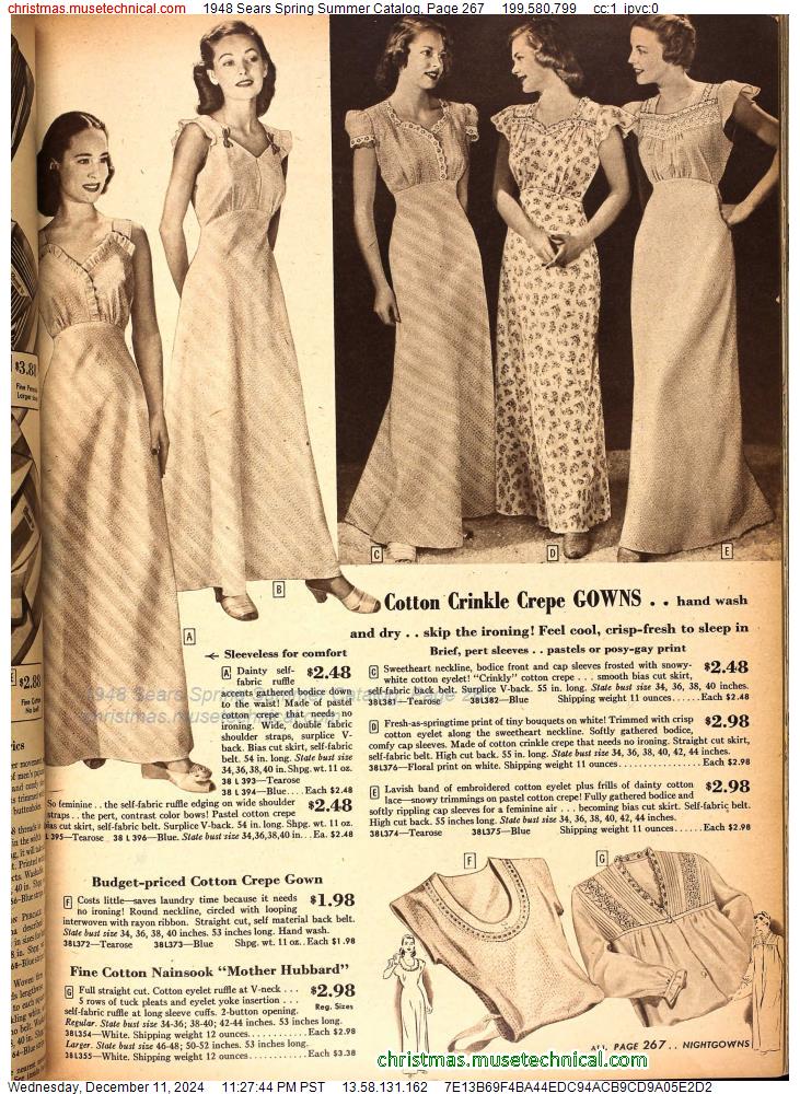 1948 Sears Spring Summer Catalog, Page 267