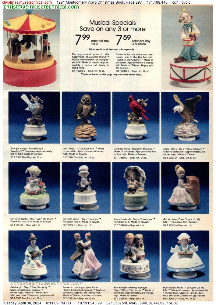 1981 Montgomery Ward Christmas Book, Page 297