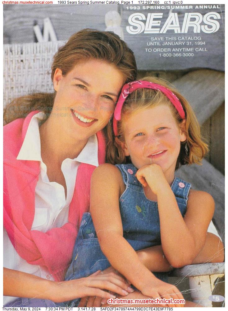 1993 Sears Spring Summer Catalog, Page 1
