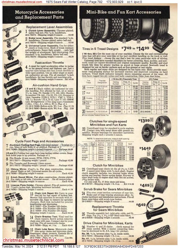 1975 Sears Fall Winter Catalog, Page 782