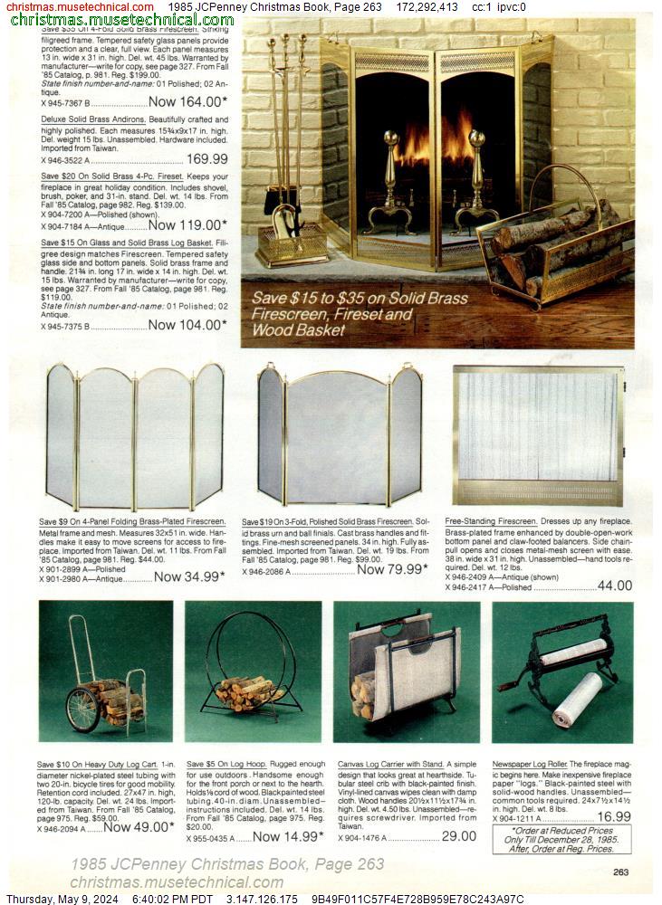1985 JCPenney Christmas Book, Page 263