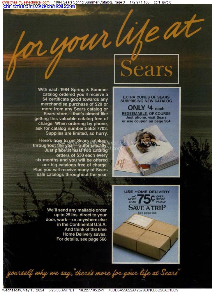 1984 Sears Spring Summer Catalog, Page 3