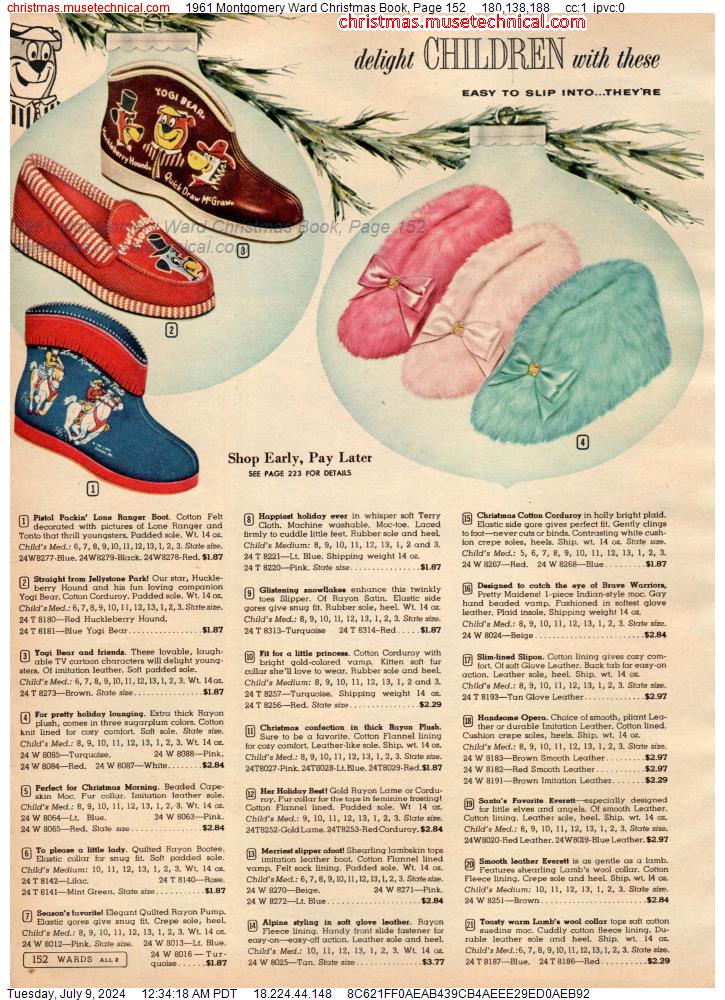 1961 Montgomery Ward Christmas Book, Page 152