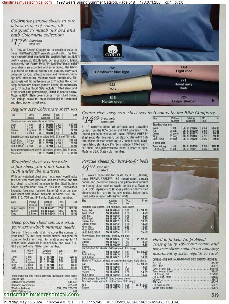1993 Sears Spring Summer Catalog, Page 518